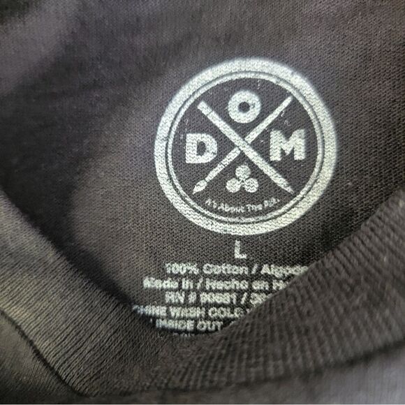 ODM Men T-Shirt Larg Black Cat Trio Hug Life Thug Gangster Graphic Crew Neck NWT - Picture 10 of 15